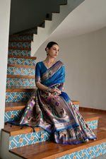 Load image into Gallery viewer, Banarasi Silk Paithani (Premium Quality Silk)