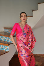 Load image into Gallery viewer, Banarasi Silk Paithani (Premium Quality Silk)