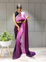 Load image into Gallery viewer, Pink Lady (1 Minute Ready To Wear Saree)
