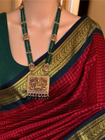 Load image into Gallery viewer, Kamakshi - காமாக்ஷி(Premium Handloom Checked Gadwal Silk Cotton)