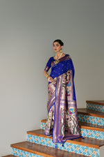 Load image into Gallery viewer, Banarasi Silk Paithani (Premium Quality Silk)