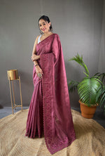 Load image into Gallery viewer, Dark Pink Silk (Premium Quality Silk)