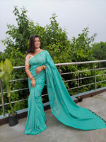 Load image into Gallery viewer, Teal Kantha