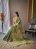 Load image into Gallery viewer, Lush Green Silk (Premium Quality Silk)