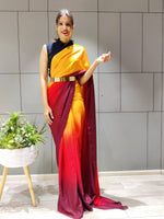 Load image into Gallery viewer, Yellow Flame (1 Minute Ready To Wear Saree)