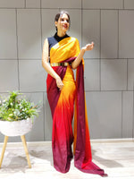 Load image into Gallery viewer, Yellow Flame (1 Minute Ready To Wear Saree)