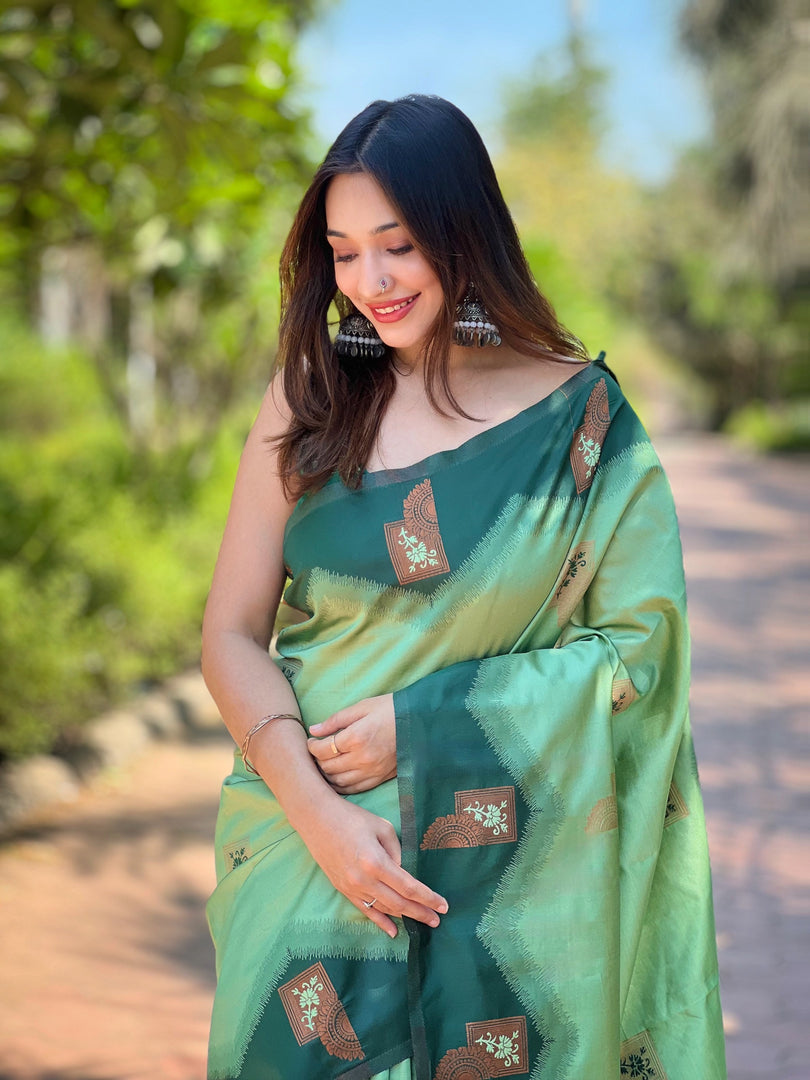 Lush Green (Premium Quality Silk)