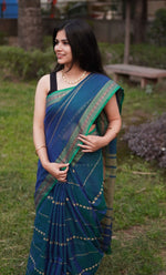 Load image into Gallery viewer, Vezhaambal - വേഴാമ്പൽ (Premium Narayanpet Handloom Pure Cotton)
