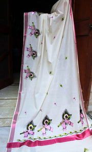 Megha - മേഘ (Traditional Onam Kasavu Saree)