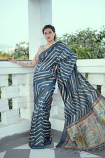 Load image into Gallery viewer, Tussar Silk Leriya (Premium Quality Soft Silk)