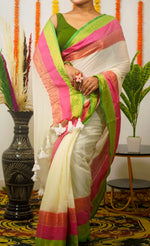 Load image into Gallery viewer, Mridula - മൃദുല (Premium 120 Count Kerala Onam Mul Cotton)