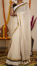 Load image into Gallery viewer, Purani - പുരാണി (Premium 120 Count Kerala Onam Mul Cotton)