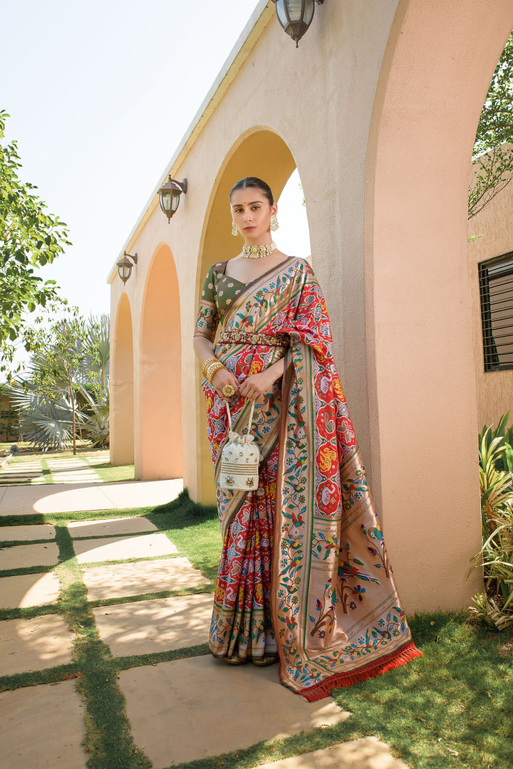 Banarasi Silk Paithani Patola (Premium Quality Soft Silk)
