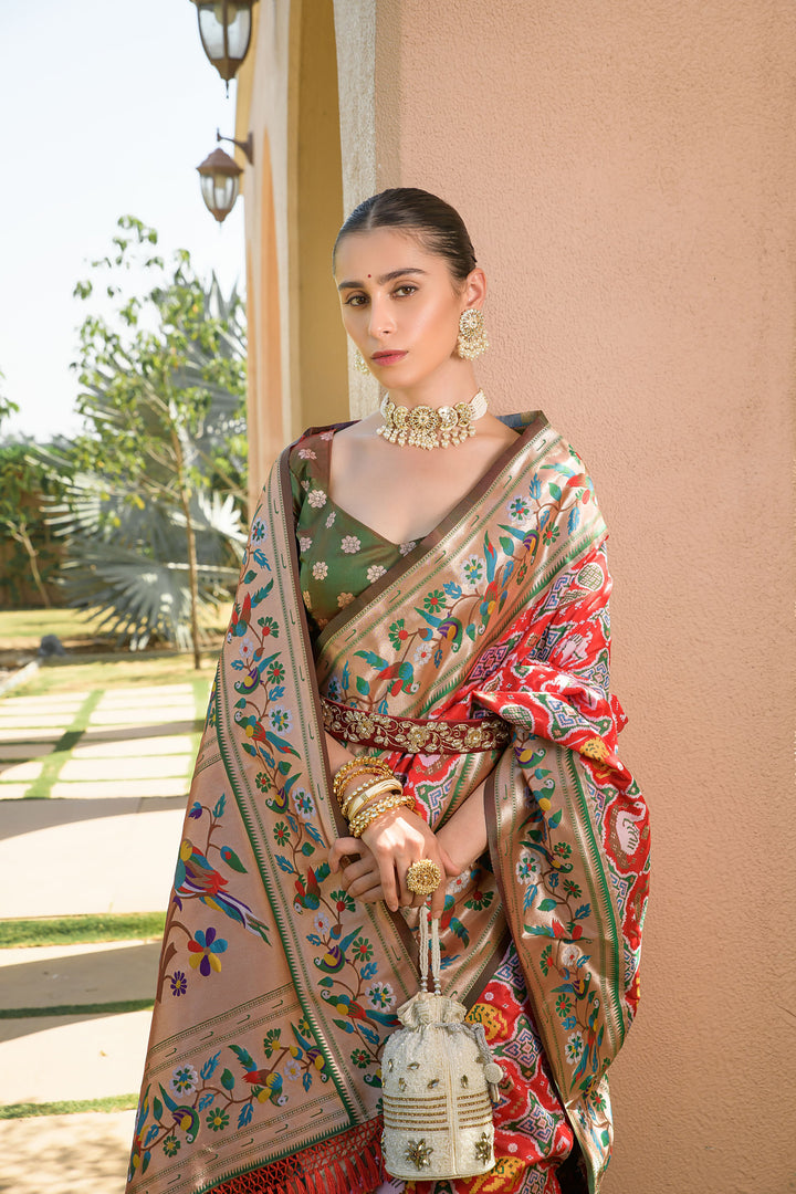 Banarasi Silk Paithani Patola (Premium Quality Soft Silk)