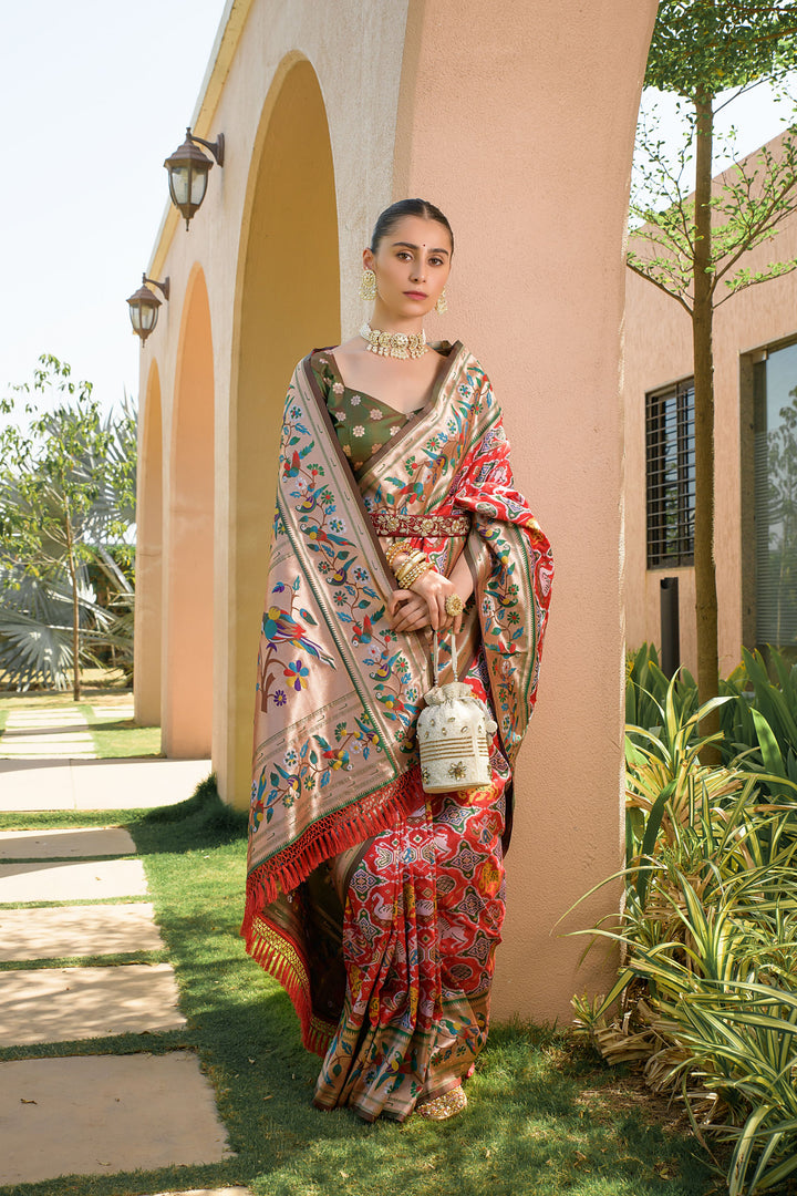 Banarasi Silk Paithani Patola (Premium Quality Soft Silk)