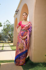 Load image into Gallery viewer, Banarasi Silk Paithani Patola (Premium Quality Soft Silk)