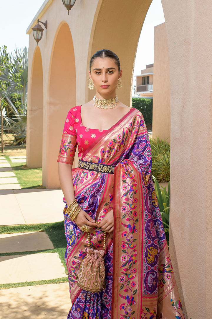 Banarasi Silk Paithani Patola (Premium Quality Soft Silk)