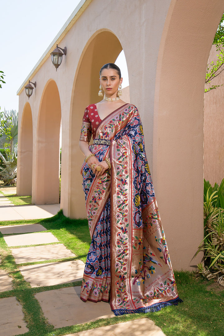 Banarasi Silk Paithani Patola (Premium Quality Soft Silk)