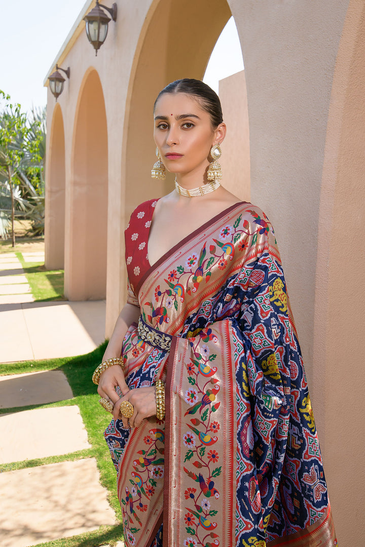 Banarasi Silk Paithani Patola (Premium Quality Soft Silk)
