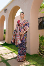 Load image into Gallery viewer, Banarasi Silk Paithani Patola (Premium Quality Soft Silk)