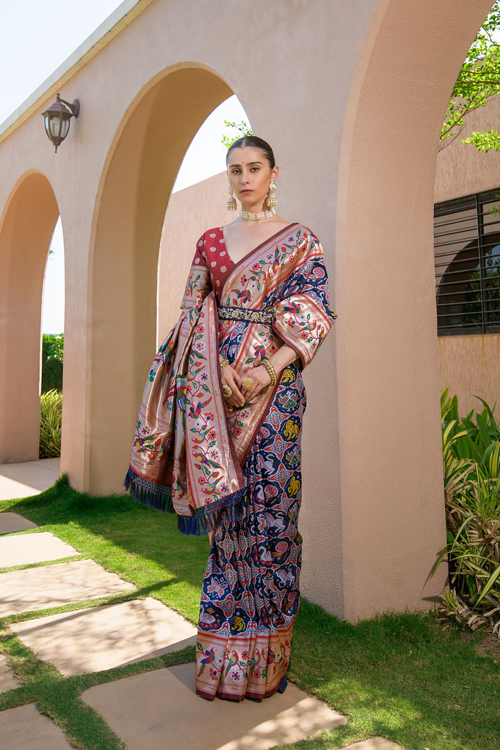 Banarasi Silk Paithani Patola (Premium Quality Soft Silk)