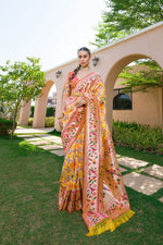 Load image into Gallery viewer, Banarasi Silk Paithani Patola (Premium Quality Soft Silk)