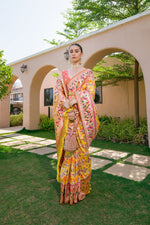 Load image into Gallery viewer, Banarasi Silk Paithani Patola (Premium Quality Soft Silk)