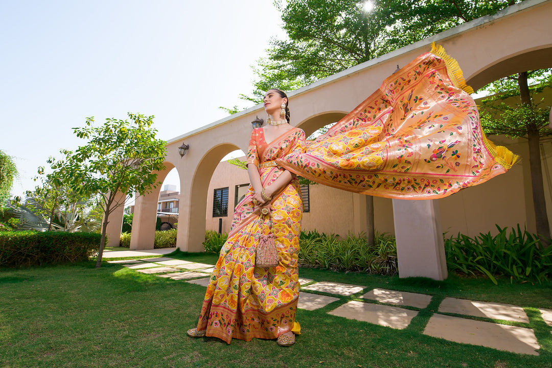 Banarasi Silk Paithani Patola (Premium Quality Soft Silk)