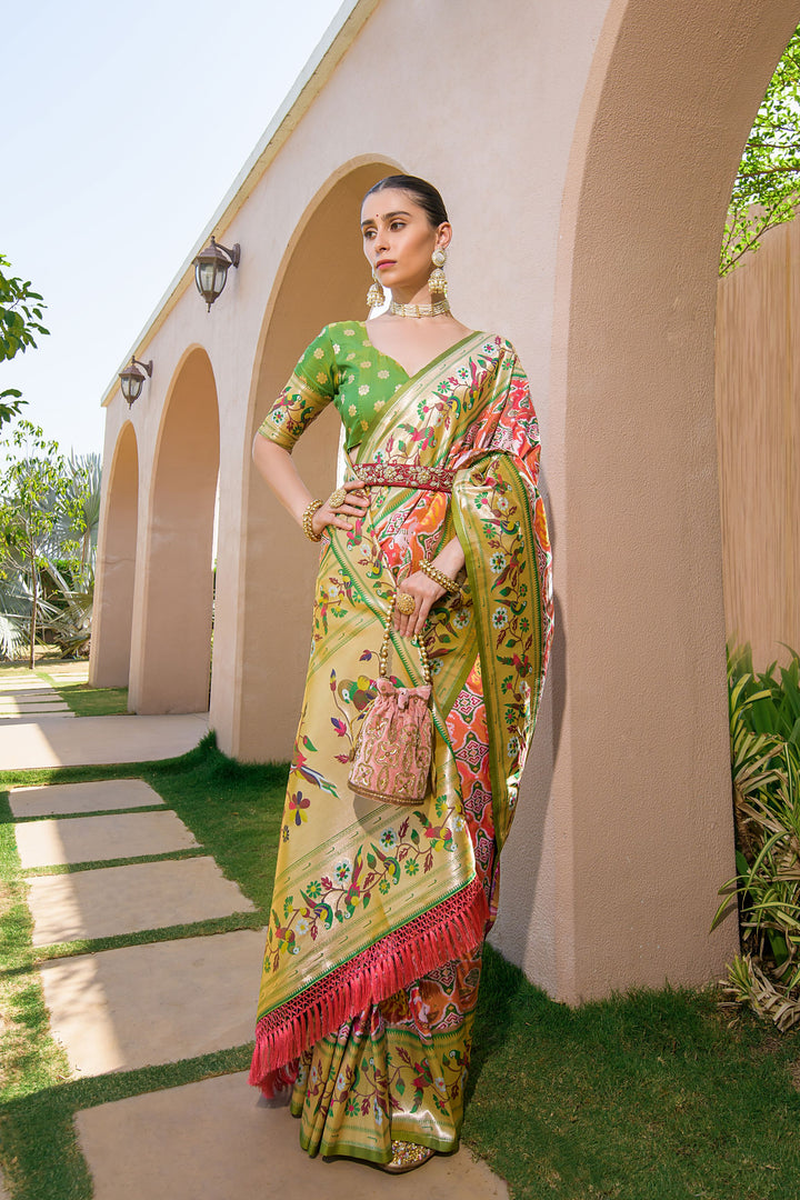 Banarasi Silk Paithani Patola (Premium Quality Soft Silk)