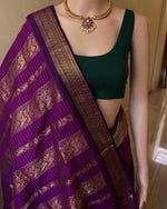 Load image into Gallery viewer, Yashika Checked - यशिका (Premium Checked Handloom Gadwal Silk Cotton)
