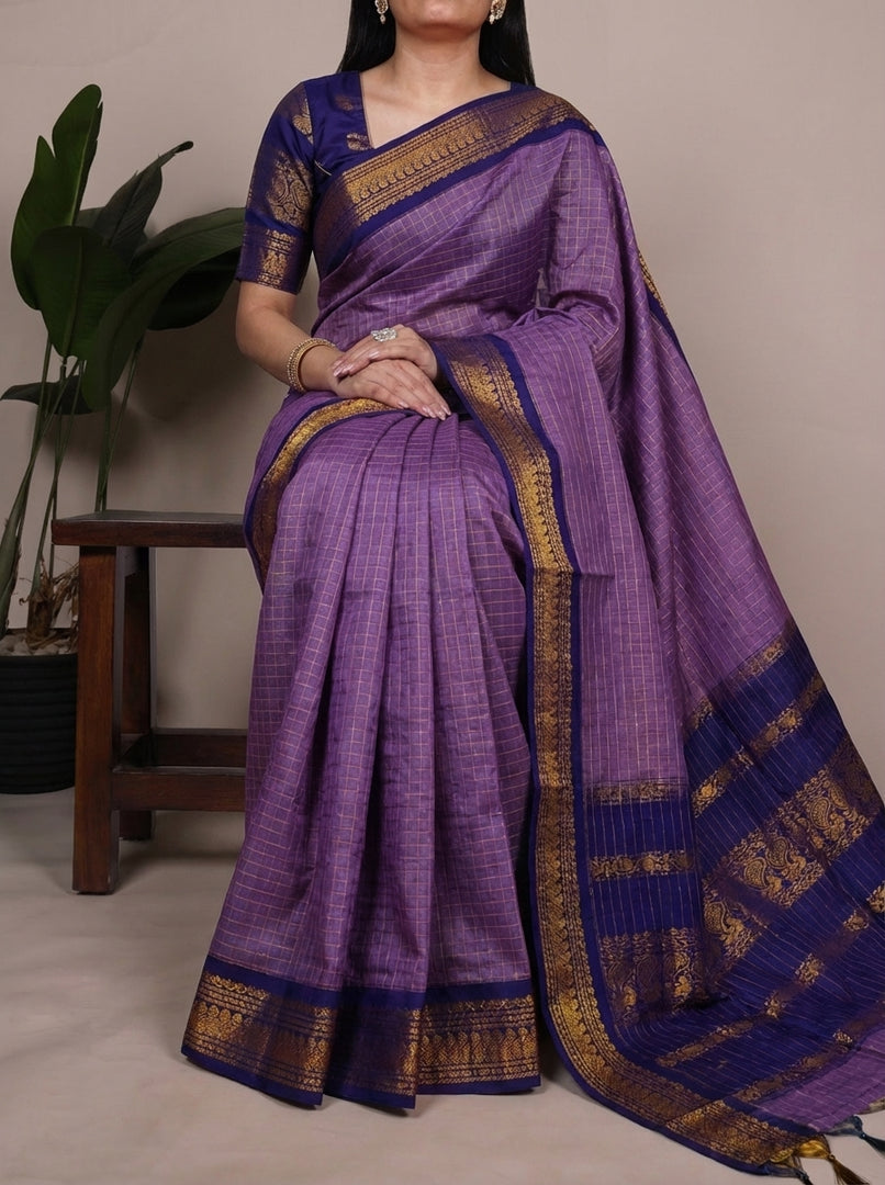 Mira - मीरा (Premium Handloom Gadwal Silk Cotton)