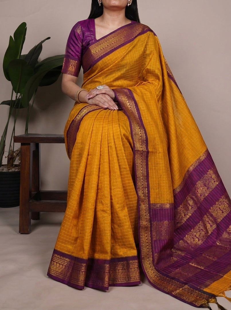 Bhavya - भव्या (Premium Handloom Gadwal Silk Cotton)