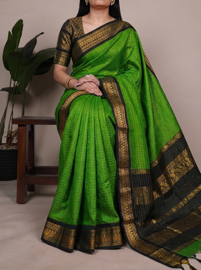 Padmavati - പദ്മാവതി (Premium Handloom Gadwal Silk Cotton)