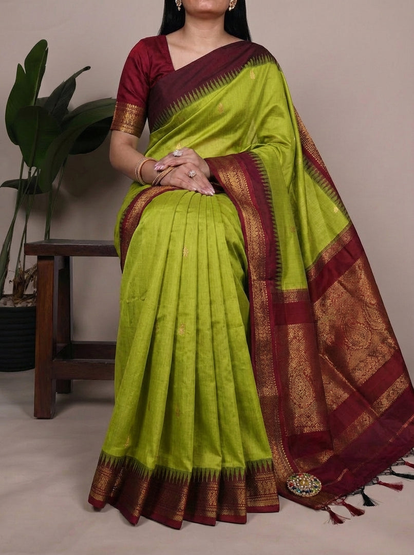 Jayanthi - जयंती (Premium Handloom Gadwal Silk Cotton)