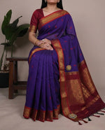 Load image into Gallery viewer, Bahudari - ಬಹುದಾರಿ (Premium Handloom Gadwal Silk Cotton)