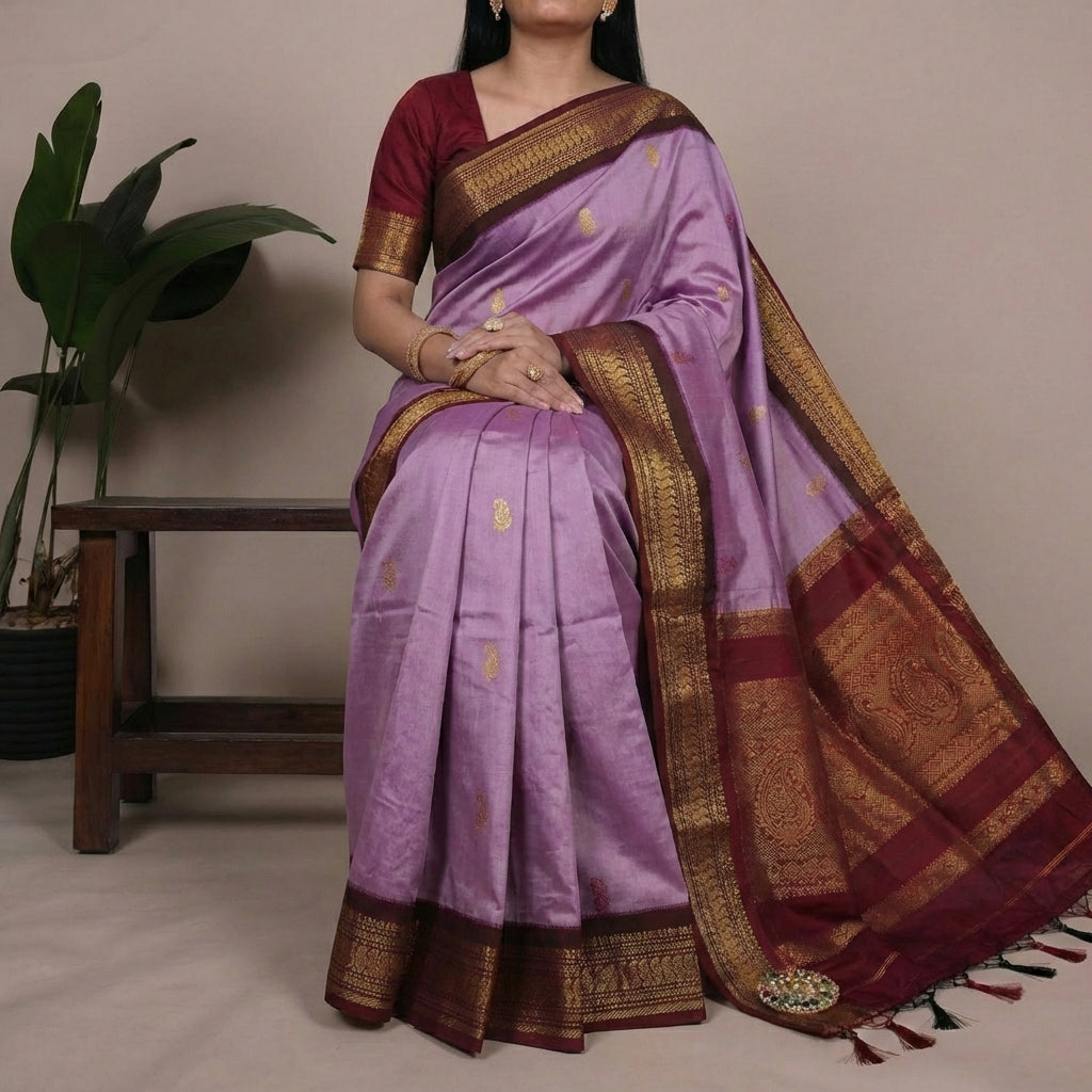 Alankari - అలంకారి (Premium Handloom Gadwal Silk Cotton)