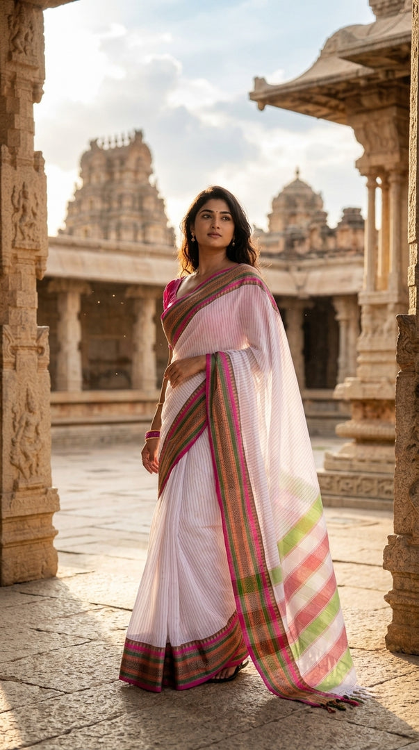 White Lady (Premium Handloom Soft Cotton)