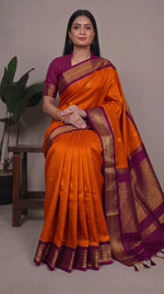 Load image into Gallery viewer, Bhavapriya - ഭവപ്രിയ (Premium Handloom Gadwal Silk Cotton)