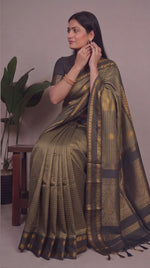 Load image into Gallery viewer, Chitrambari - ಚಿತ್ರಾಂಬರಿ (Premium Handloom Gadwal Silk Cotton)