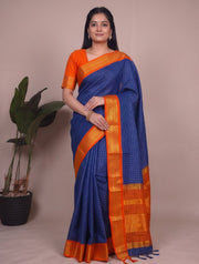 Alisha - ಅಲಿಶಾ (Premium Handloom Checked Gadwal Silk Cotton)