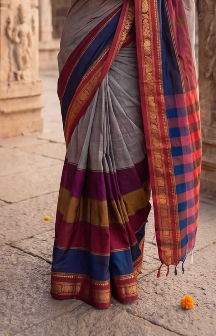 Multi-Colour Narayanpet (Rare Colour Edition Handloom Soft Cotton)