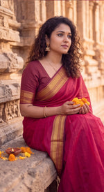 Load image into Gallery viewer, Red Beauty (Narayanpet Handloom Cotton)