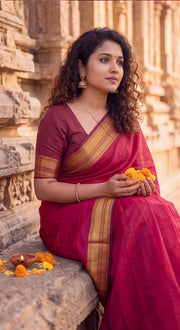 Red Beauty (Narayanpet Handloom Cotton)