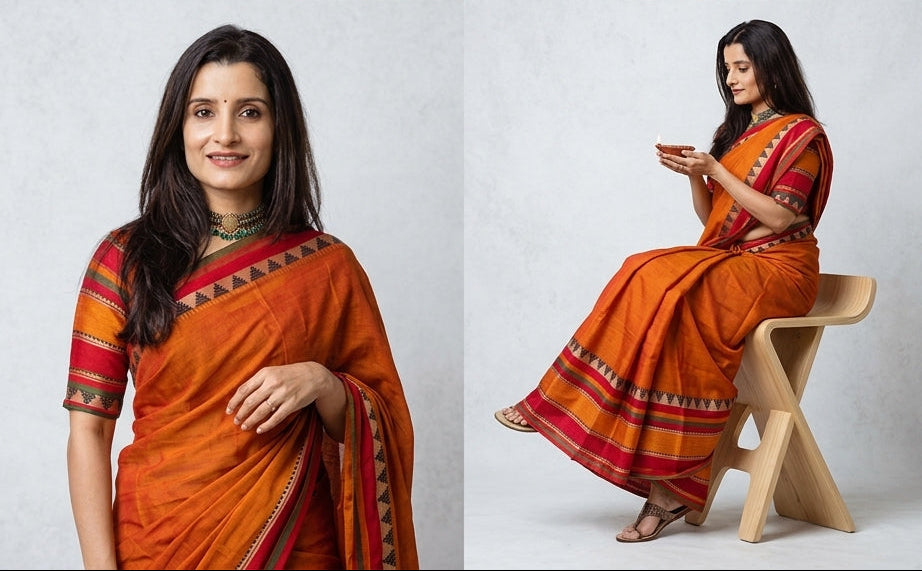 Shrothasvini - ஷ்ரோதஸ்வினி (Narayanpet Handloom Pure Cotton)