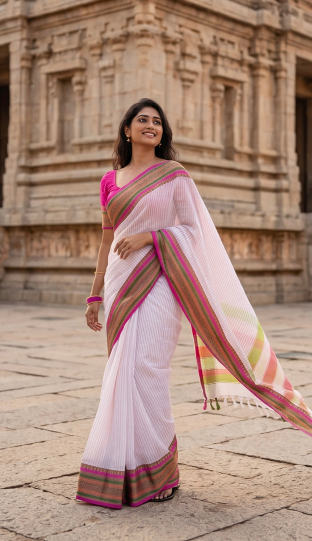 White Lady (Premium Handloom Soft Cotton)