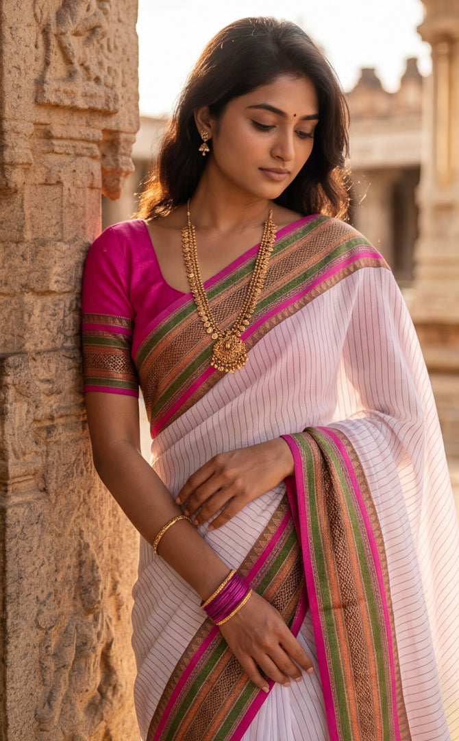 White Lady (Premium Handloom Soft Cotton)