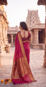 Load image into Gallery viewer, Red Beauty (Narayanpet Handloom Cotton)