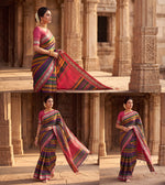 Load image into Gallery viewer, Multi-Coloured Narayanpet (Rare Colour Edition Handloom Soft Cotton)