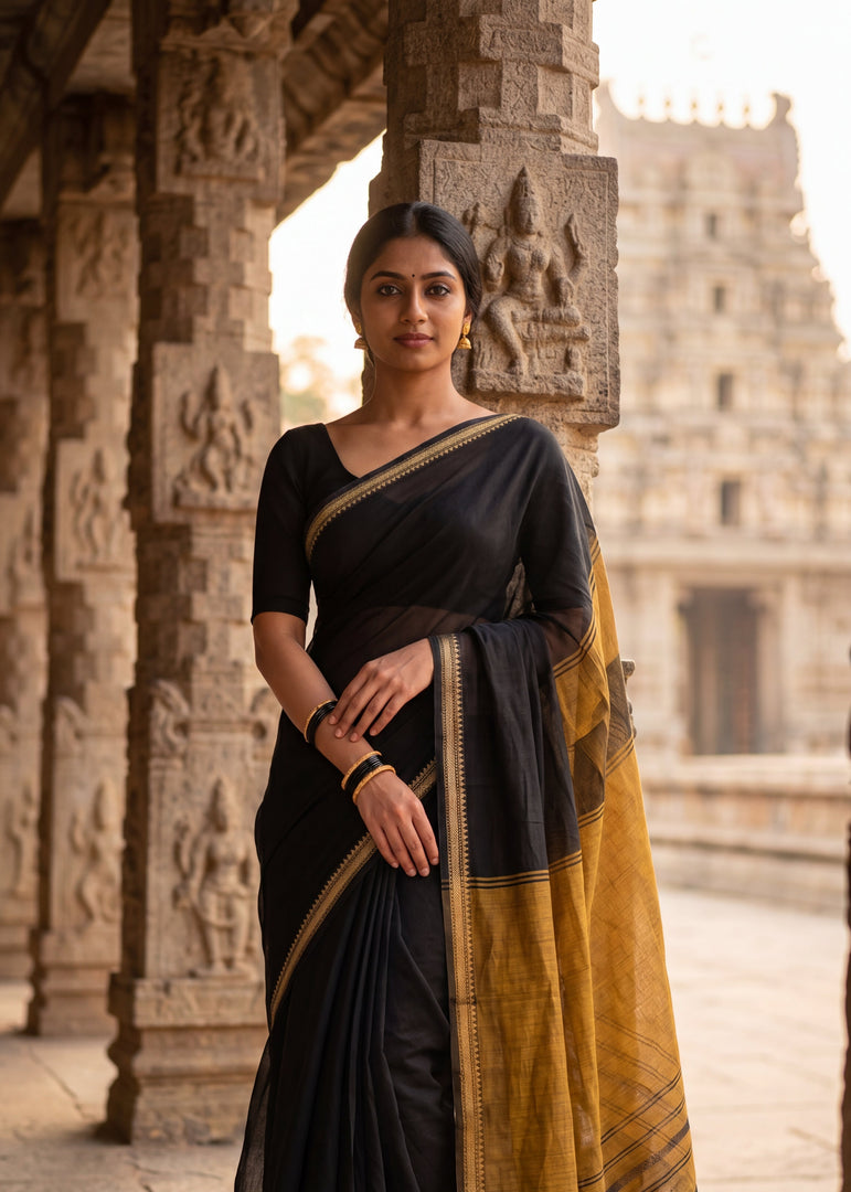 Black Gold  (Narayanpet Handloom Cotton)