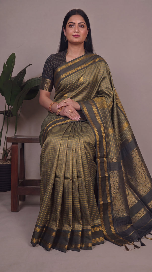 Chitrambari - ಚಿತ್ರಾಂಬರಿ (Premium Handloom Gadwal Silk Cotton)